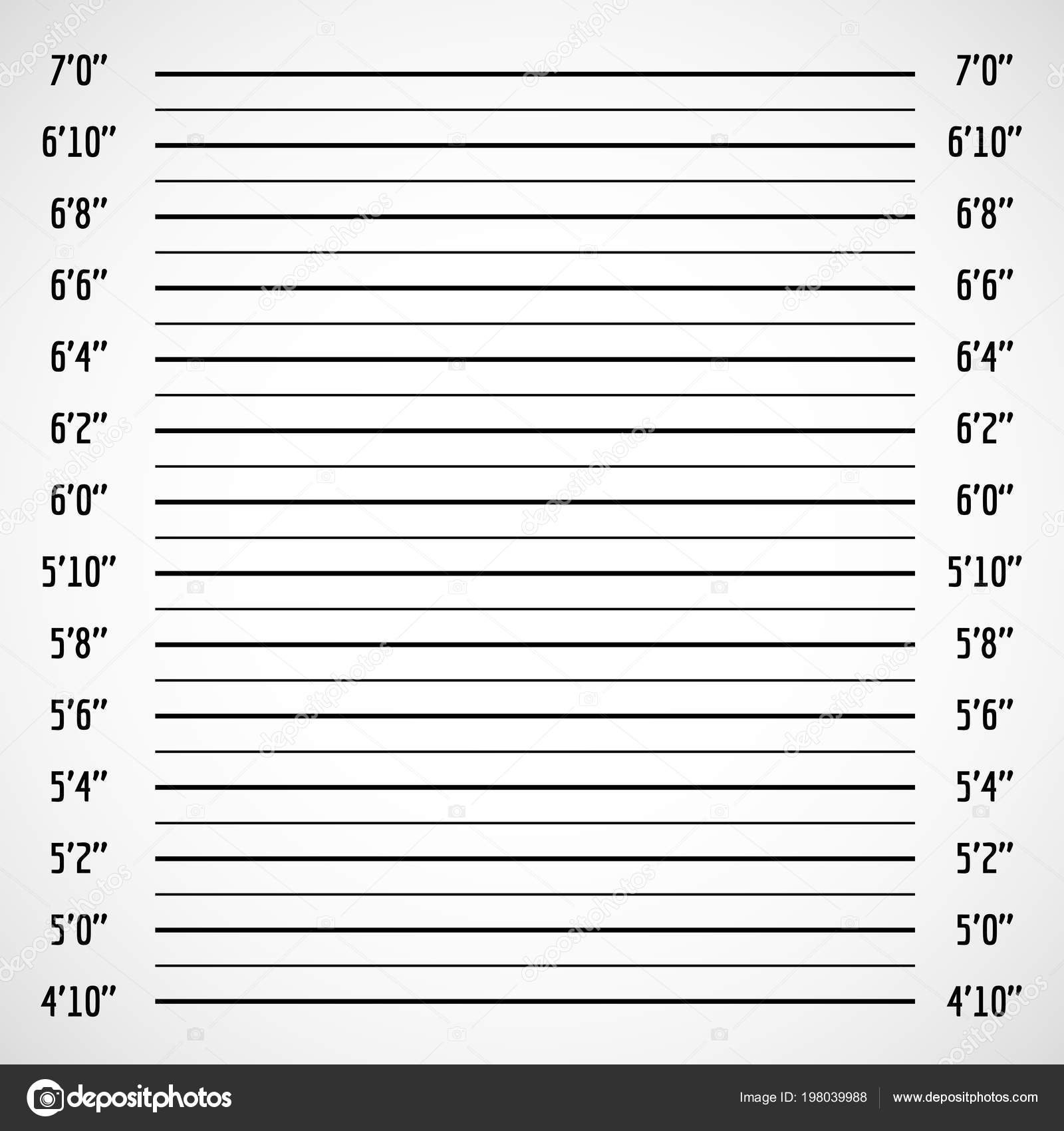 Blank Height Chart