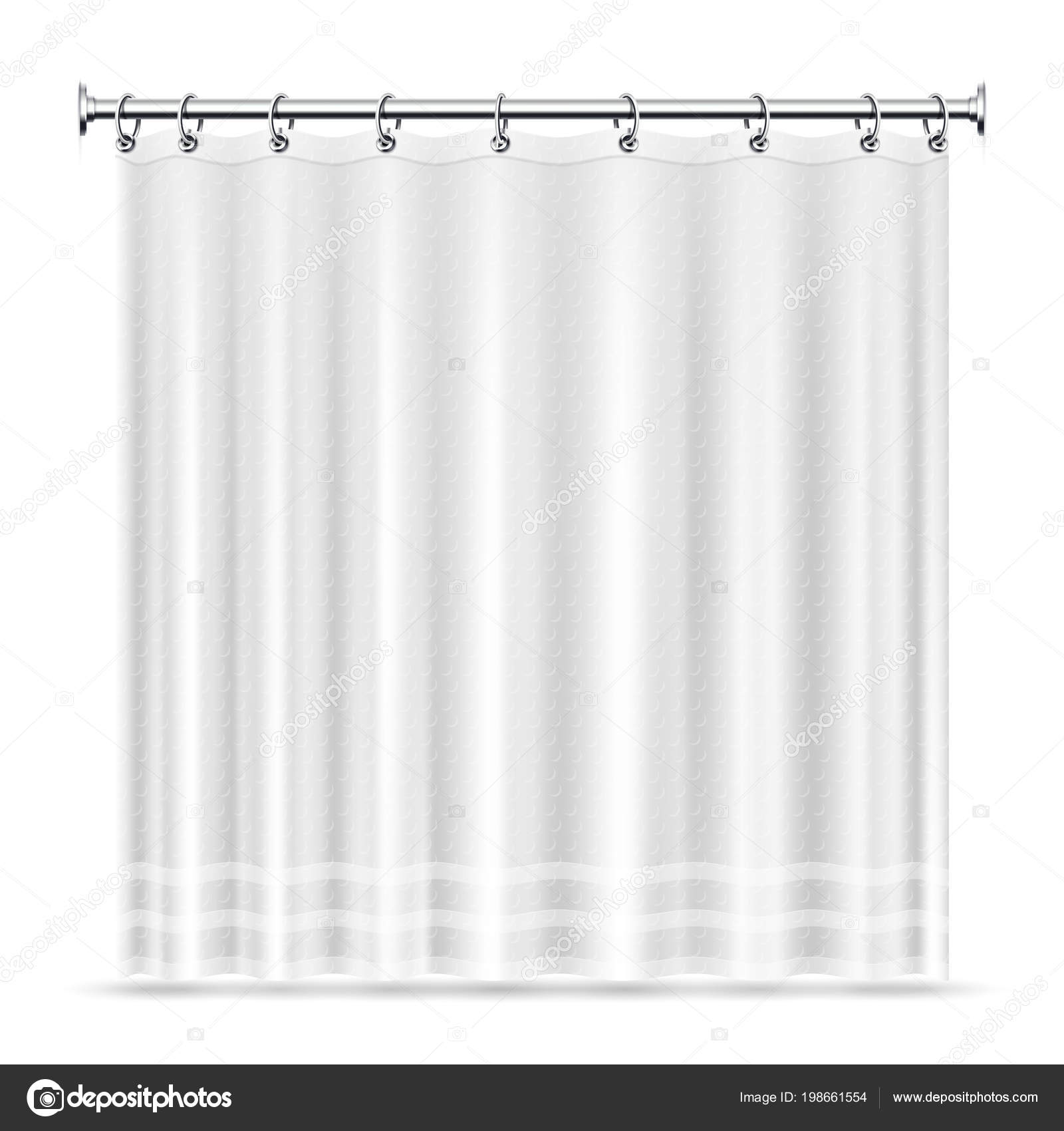 Cortinas de baño realista vector plantilla interior de cuarto de ... Cortinas de baño realista vector plantilla interior de cuarto de ...