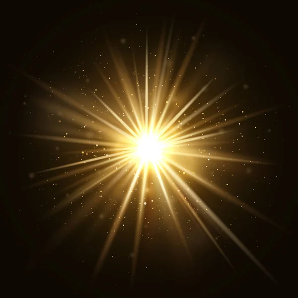 Elegant spotlights shining with sparkles — Stock Vector © fightingfear