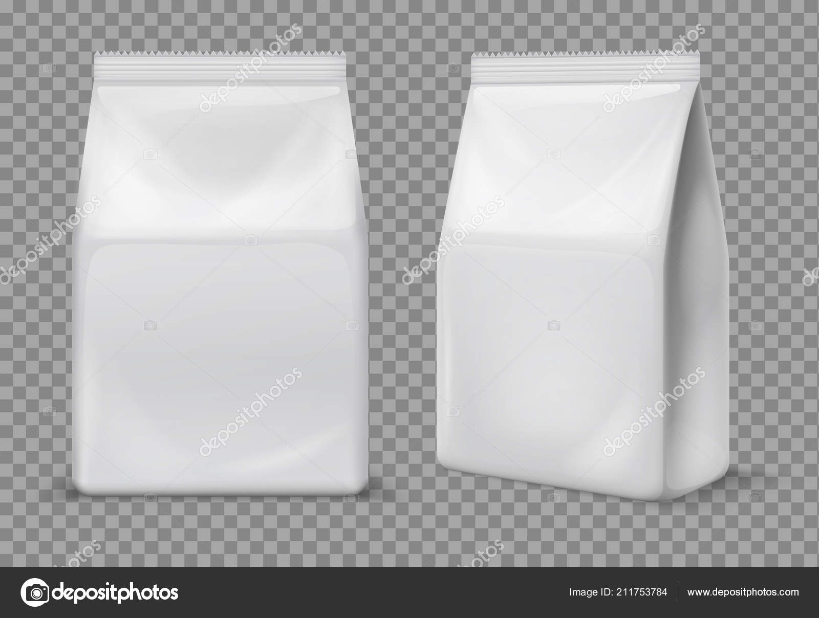 Download Paper Snack Bag Food Blank White Sachet Packaging 3d Vector Foil Package Isolated Mockup Stock Vector C Microone 211753784 PSD Mockup Templates