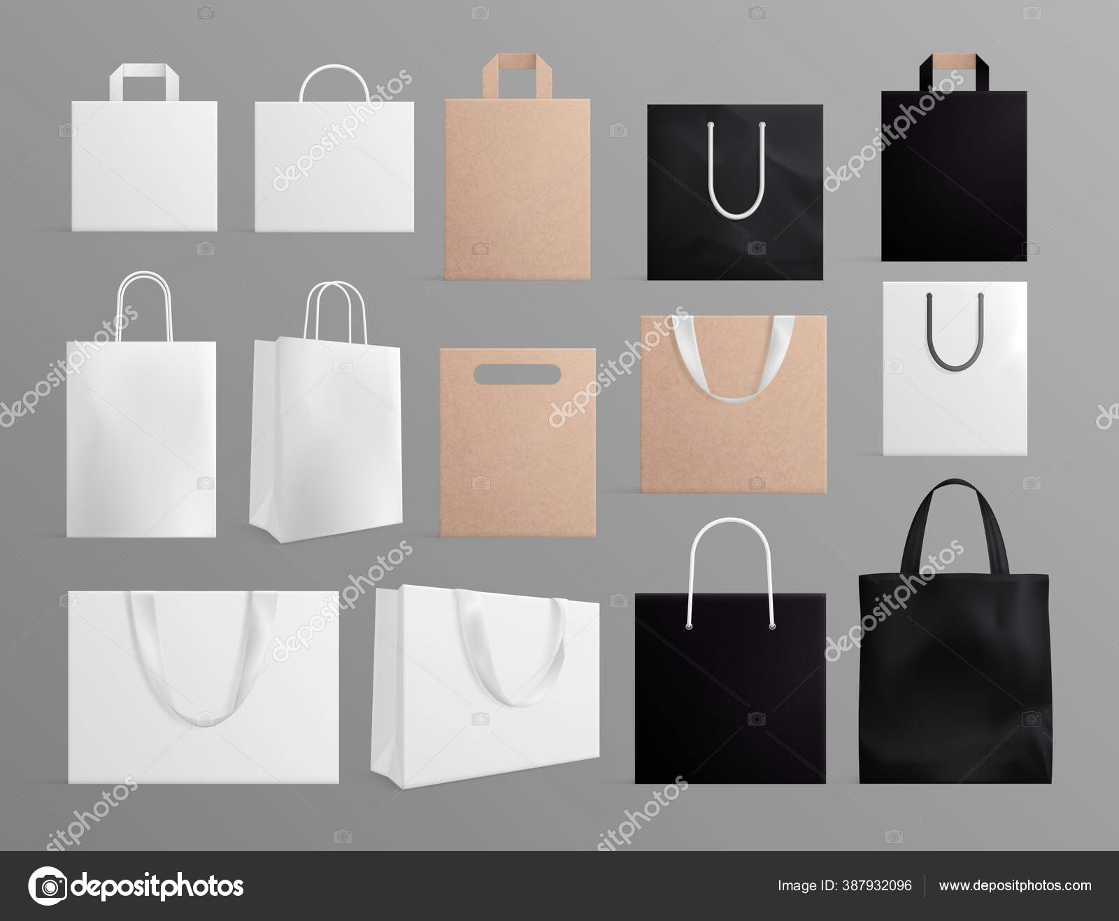 Shopping Bag Mockup White Mockups