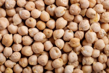 Nohut vegan gıda arka plan avuç yakın çekim