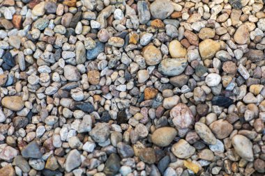 Çakıl taşlı soyut arkaplan - yuvarlak deniz taşları
