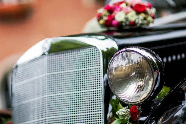 Retro car headlight — Stock Photo, Image