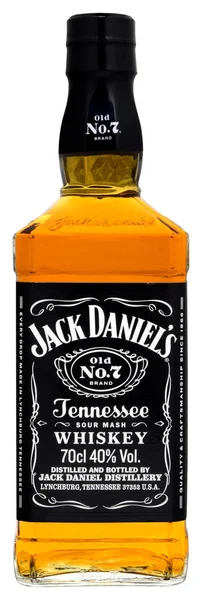 Venedik Haziran 2018 Amerikan Tennessee Viski Jack Daniel Şişe 70Cl — Stok fotoğraf