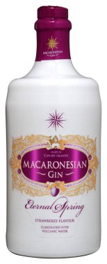 Venedik - Haziran 2018. Şişe cin Macaronesian ebedi bahar 70cl, %37,5 Vol.