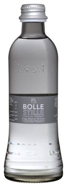 Venedik - Temmuz 2018. Şişe su Lurisia Bolle köpüklü 33cl.