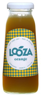 Venedik - Temmuz 2018. Şişe meyve suyu Looza turuncu 20cl.