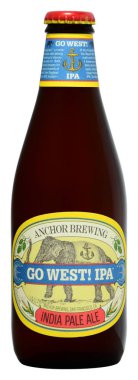 Venedik - Temmuz 2018. Şişe Amerikan bira çapa Batı git! IPA 35, 5cl, %6,7 Vol.