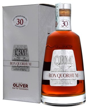 Venedik - Ağustos 2018. ROM Quorhum 30 Aniversario 70cl, % 40 şişe Vol.