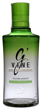 Fonte, Venedik, İtalya - Mayıs 2019. Gin G'Vine Floraison 70cl, 40% Vol Şişe.