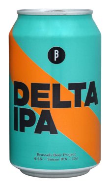 Venedik, İtalya - Ağustos 2019. Belçika Bira Projesi Delta Ipa 33cl, 6,5% Vol Şişe.