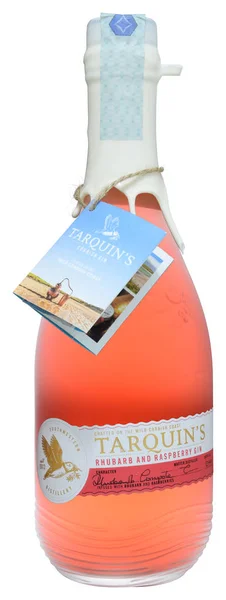 Venedik, İtalya - Ağustos 2019. Cin Tarquin's Rhubarb Ve Ahududu 70cl, 38% Vol Şişe.