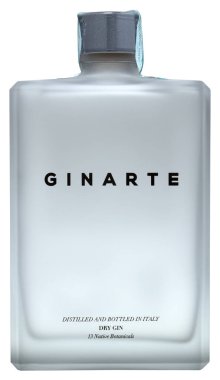 Venedik, İtalya - 2020 Ağustos 'u. Bir şişe cin ginarte dry (İtalya) 70% 43,5 Vol.