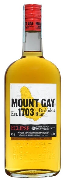 Venice Itália Novembro 2020 Garrafa Rum Mount Gay Eclipse 70Cl — Fotografia de Stock