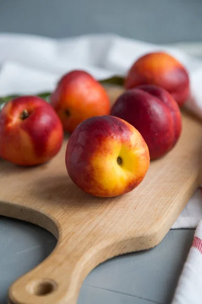 Preparations Making Peach Jam Season Fruit Concept — Stock Photo, Image