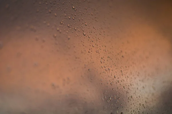 Csepp Eső Ablaküveg Nedves Háttér — Stock Fotó