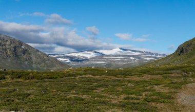 Dağ manzarası Jotunheimen Milli Parkı, Norveç