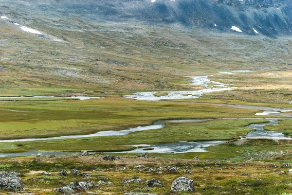 Góry Krajobraz Parku Narodowym Jotunheimen Norwegia — Zdjęcie stockowe