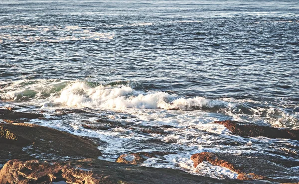 Rivage Rocheux Mer Barents Île Mageroyya Norvège — Photo