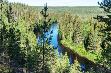 Yeşil orman ve mavi nehir, Finlandiya