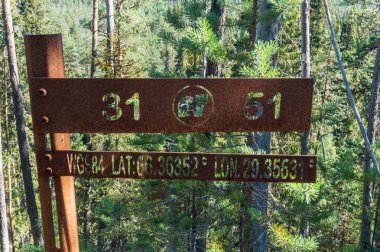 Pointer trekking rota Küçük ayı yuvarlak, Finlandiya