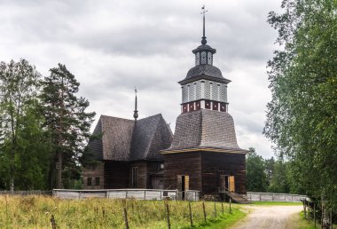 Antik ahşap churge. Petajavesi, Finlandiya
