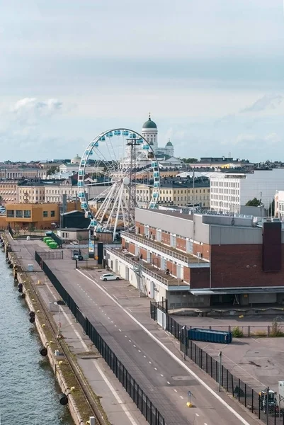Město v Helsinkách Pohled z moře — Stock fotografie