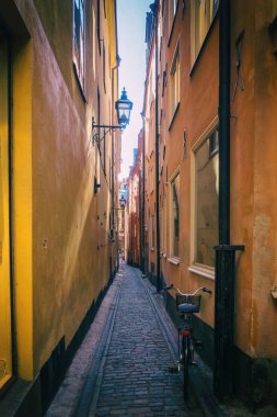 Stockholm Old Town Dar sokak, İsveç