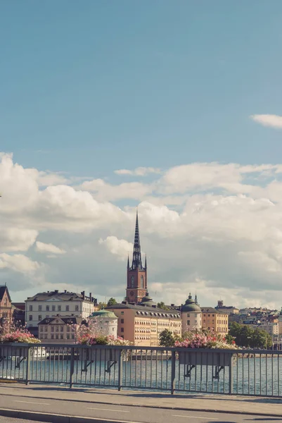 Stadtbild von Gamla stan, die Altstadt von Stockholm, Schweden — Stockfoto