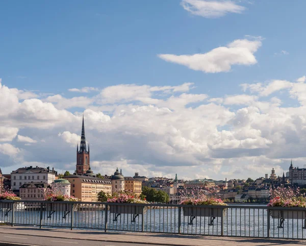 Stadtbild von Gamla stan, die Altstadt von Stockholm, Schweden — Stockfoto