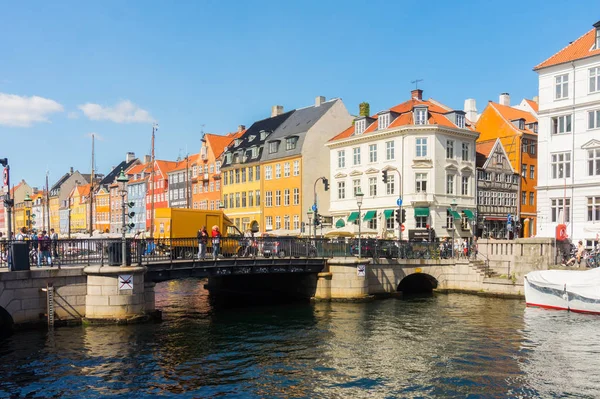 堤防ニューハーバー、コペンハーゲン、デンマーク — ストック写真
