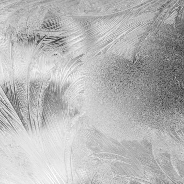 buzlu kış penceresi