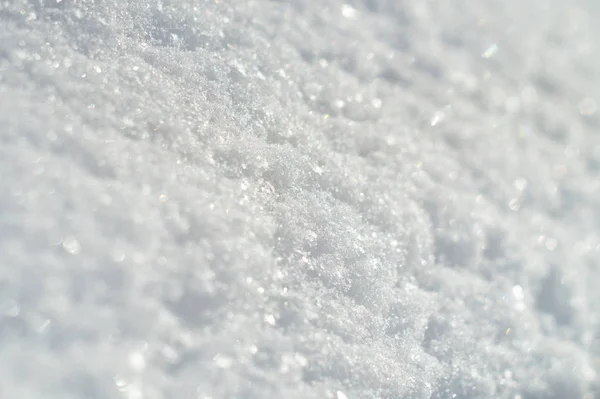 Λαμπρή επιφάνεια του χιονιού το χειμώνα — Φωτογραφία Αρχείου