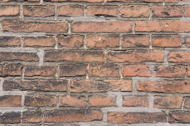 Eski kırmızı tuğla duvar arkaplanı