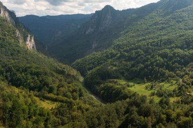 Doğal dağlar ve derin nehir Tara kanyonu, Karadağ