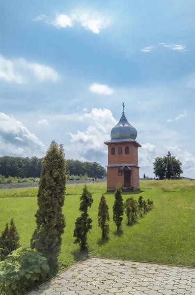 Kapelle Hof Einer Orthodoxen Kirche Auf Dem Land Ukraine — Stockfoto