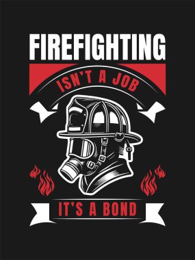 Cesur itfaiyeci kardeşliği tişörtü tasarımı cesaret ve birlik onuruna.