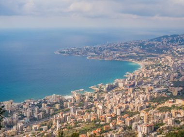 Harissa, Lübnan'ın havadan görünümü 