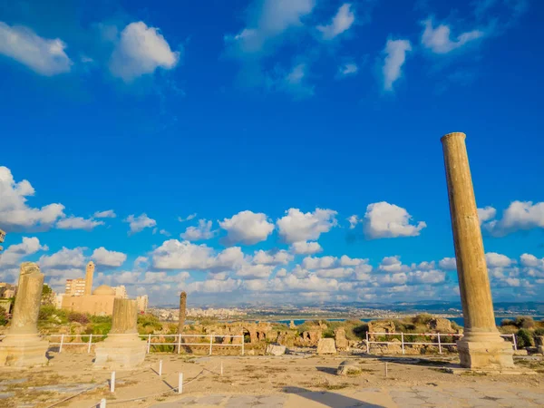 Ruines Romaines Antiques Tyr Liban — Photo