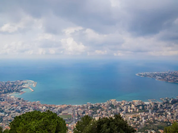 ハリッサ レバノンの航空写真 — ストック写真