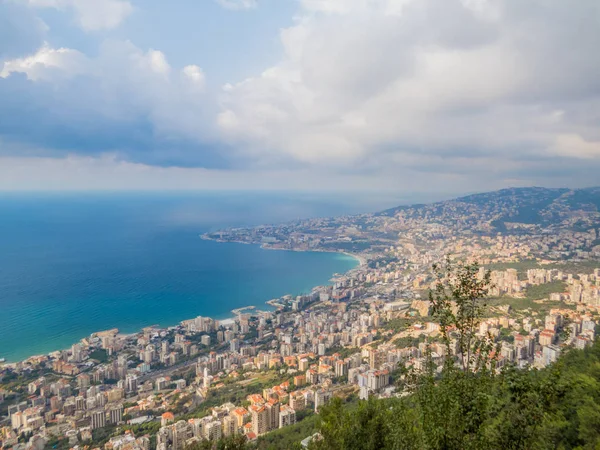 ハリッサ レバノンの航空写真 — ストック写真