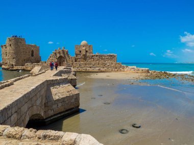 Sidon Deniz Kalesi. Sidon, Lübnan'da 