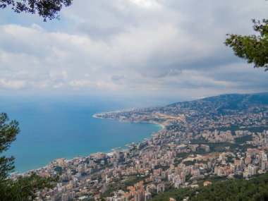 Harissa, Lübnan'ın havadan görünümü 