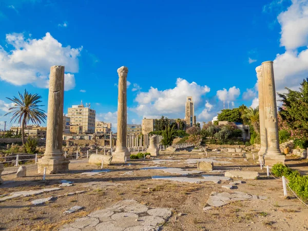 Ruínas Romanas Antigas Tiro Líbano — Fotografia de Stock