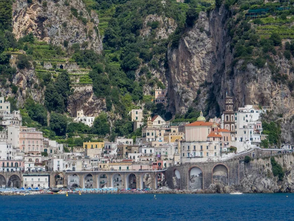 Pohled Amalfi Itálie — Stock fotografie