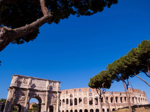 Vue Ville Italienne Antique Quartier Colisée Pendant Journée 2016 Rome — Photo