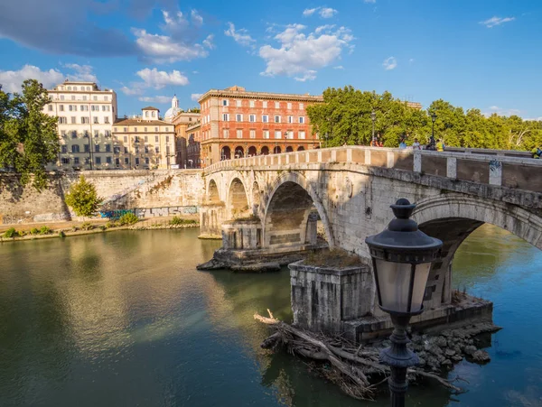 Ponte Sisto Brückensisto Rom Italien — Stockfoto
