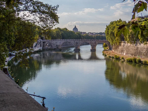 River Tiber Róma Olaszország — Stock Fotó
