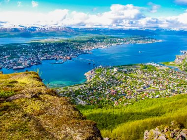Tromso, Norveç'in yaz manzarası